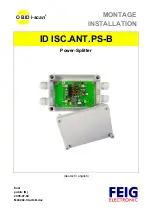 Feig Electronic OBID i-scan ID ISC.ANT.PS-B Installation Manual предпросмотр