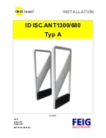 Feig Electronic OBID i-scan ID ISC.ANT1300/680-A Installation Manual preview