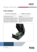 Preview for 1 page of Feig Electronic OBID i-scan ID ISC.LR2500-A Installation Manual