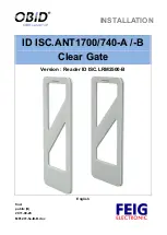 Preview for 1 page of Feig Electronic OBID i-scan ID ISC.LRM2500-B Installation Manual