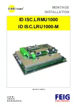 Feig Electronic OBID i-scan ID ISC.LRMU1000 Installation Manual предпросмотр