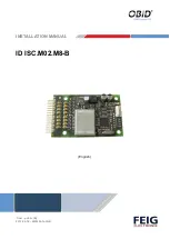 Feig Electronic OBID i-scan ID ISC.M02.M8-B Installation Manual preview