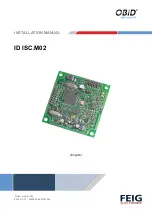 Preview for 1 page of Feig Electronic OBID i-scan ID ISC.M02 Installation Manual