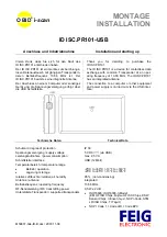 Preview for 1 page of Feig Electronic OBID i-scan ID ISC.PR101-USB Installation Manual