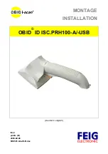 Preview for 1 page of Feig Electronic OBID i-scan ID ISC.PRH100-A Installation Manual