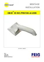 Feig Electronic OBID i-scan ID ISC.PRH100-A Installation Manual предпросмотр