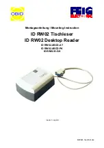 Preview for 1 page of Feig Electronic OBID ID RW02 Series Mounting Instructions