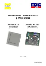 Feig Electronic OBID ID RWA02.ABCD Series Mounting Instruction preview