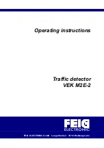 Preview for 1 page of Feig Electronic VEK M2E-2-B Operating Instructions Manual