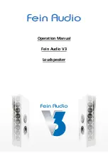 Fein Audio V3 Operation Manual preview