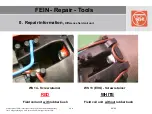 Preview for 4 page of Fein 7 221 40 00 23 0 Repair Information