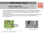 Preview for 5 page of Fein 7 221 40 00 23 0 Repair Information