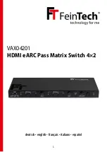 FeinTech VAX04201 Instruction Manual And Technical Service preview