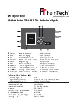 Preview for 1 page of FeinTech VHQ00100 Manual