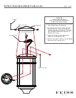 Preview for 2 page of Feiss OL3403 Assembly Instructions