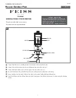 Feiss Roscoe OL12907 Installation Instructions предпросмотр