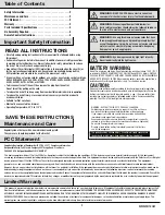 Preview for 2 page of Feit Electric FLD30/RGB/BAT Important Safety Instructions And Installation Manual