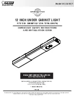 Preview for 1 page of Feit Electric oneSync UCL12/5CCT Important Safety Instructions And Installation Manual