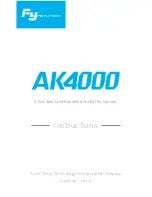 FeiYu Tech AK4000 Instructions Manual preview