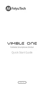 FeiYu Tech VIMBLE ONE Quick Start Manual предпросмотр