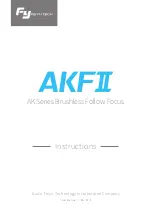 FEIYUTECH AK Series Instructions Manual preview