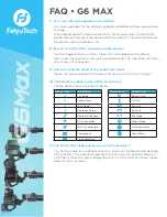 Preview for 4 page of FEIYUTECH G6 Max Faq