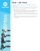 Preview for 6 page of FEIYUTECH G6 Max Faq