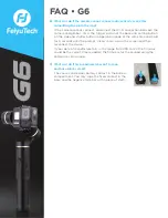 Preview for 7 page of FEIYUTECH G6 Faq