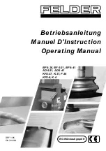 Предварительный просмотр 1 страницы Felder AD 6-31 Operating Manual