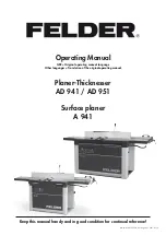 Felder AD 941 Operating Manual preview