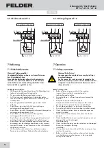 Preview for 44 page of Felder AF 12 Operating Manual