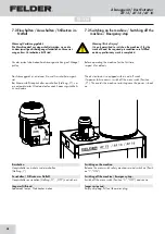 Preview for 48 page of Felder AF 12 Operating Manual