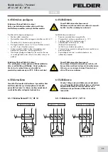 Preview for 43 page of Felder AF 12 Operation Manual