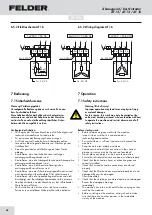 Preview for 44 page of Felder AF 12 Operation Manual