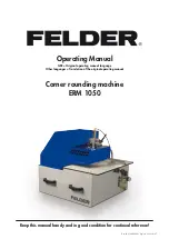 Preview for 1 page of Felder ERM 1050 Operating Manual