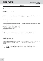 Preview for 14 page of Felder ERM 1050 Operating Manual