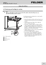 Предварительный просмотр 19 страницы Felder FB 510 User Manual