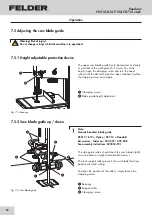 Предварительный просмотр 24 страницы Felder FB 510 User Manual