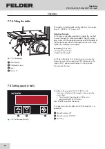 Предварительный просмотр 28 страницы Felder FB 510 User Manual