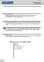 Preview for 2 page of Felder FD 21 professional User Manual