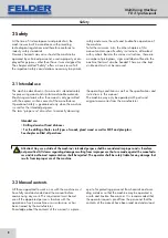 Preview for 8 page of Felder FD 21 professional User Manual