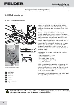 Preview for 34 page of Felder G 200 Operating Manual