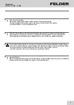 Preview for 3 page of Felder G 330 Operating Manual