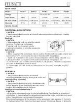 Предварительный просмотр 22 страницы Felisatti 261.5.1.00 Manual