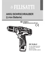 Предварительный просмотр 21 страницы Felisatti DC10 Original Instruction Manual