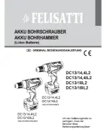 Preview for 35 page of Felisatti DC13/14,4L2 Original Instruction Manual