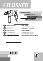 Предварительный просмотр 1 страницы Felisatti DHF13/580ER Operating Instructions Manual