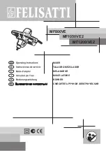 Felisatti MF800VE Operating Instructions Manual preview