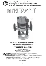 Felisatti RF67/2200 Operating/Safety Instructions Manual предпросмотр