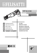 Felisatti RSF120/1010E Operating Instructions Manual предпросмотр